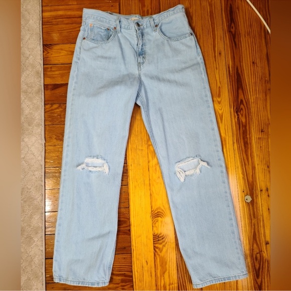 Low Pro Straight Distressed Jean - Picture 4 of 15
